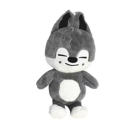 Stray Kids Pehmolelu 50cm | K-Pop Idol Pehmeä Lelu Lahja *SKZ Harmaa Susi*