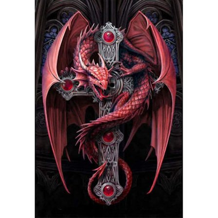 5d Diamantmaleri Kits, Rød Drage Cross Game Of Thrones Dyr Fuld Bor Diy Diamantkunst Korssting Mal Efter Tal