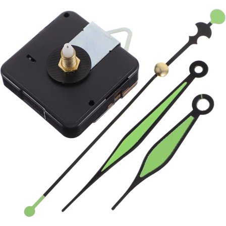Sett Klokkemotorer Veggklokke Urverk Selvlysende Klokkevisere Sett Quartz Klokkemekanisme Erstatning Batteridrevet Klokke Stille DIY Reparasjon