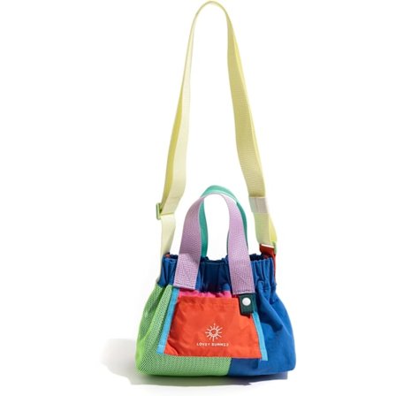 Färgmatchande macaronmoln-väska design, tote bag, hopfällbar dopamin axelväska, messenger bag färg (Mini Blå)