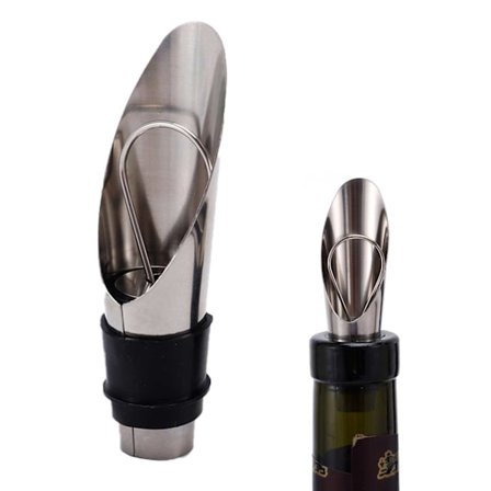 Rustfritt stål Air Ababel - Decanting Pip for Wine