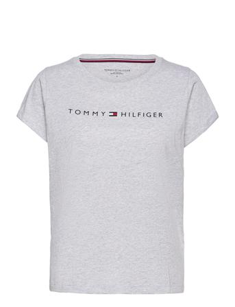 Rn Tee Ss Logo T-shirt Top Grå Tommy Hilfiger