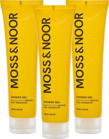 Moss & Noor After Workout Shower Gel Fresh Grapefruit 3 pack, Skincare, Skincare, Sampak