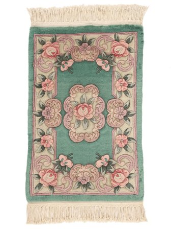 Orientalischer China 90 Line Teppich 60X90 Braun/Beige Wolle, China