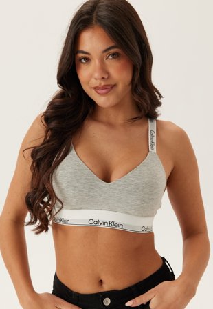 Calvin Klein Lghtly Lined Bralette P7A Grey Heather Klær
