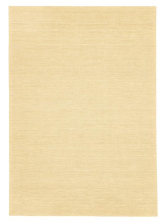 Monocromatico Handloom Flat Tappeto - Giallo Polvere 160X230 Lana, In Stile Moderno