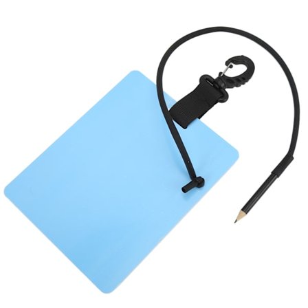 Undervanns skrivetavle dykkerplate med blyant stor størrelse 147x183x3mm