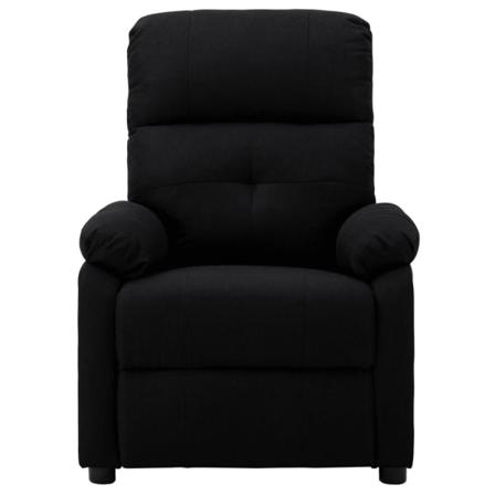 Vidaxl Elektrisk Reclinerfåtölj Svart Tyg Svart