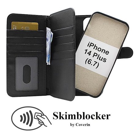 Skimblocker XL Magnet Fodral iPhone 14 Plus (6.7)