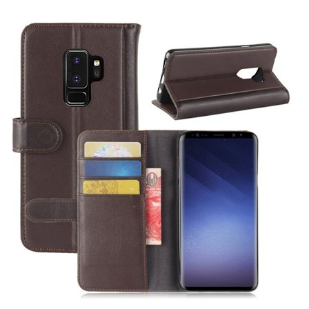 Samsung Galaxy S9 Plus Snyggt läder fodral - Brun