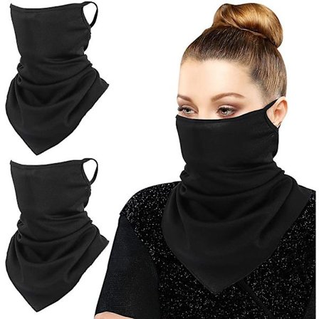 Huivimaski Bandana korvalenkeillä 3 kpl, kauluri Balaclava UV-aurinkosuoja Kasvomaski