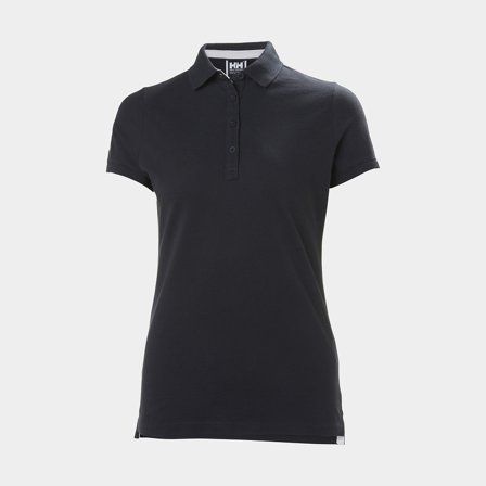 Polo náutica Helly Hansen Crew Pique, Navy, senhora, Large