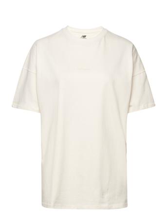 Nb Athletics Nature State Short Sleeve Tee T-shirts & Tops Short-sleeved Creme New Balance