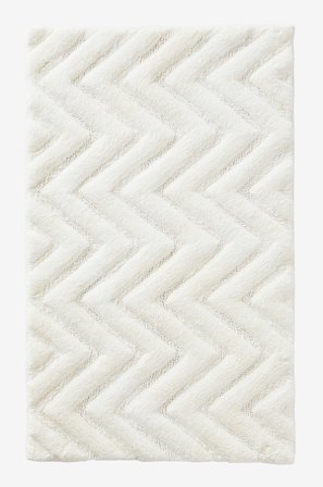 Jotex - Baderomsmatte 80x150 Cm Bomull/Bomull Hvit ARILD - Kjøp Baderomsmatter hos Jotex