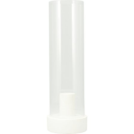 Ljushållare Ljusstake Glas Vit Svart Beige