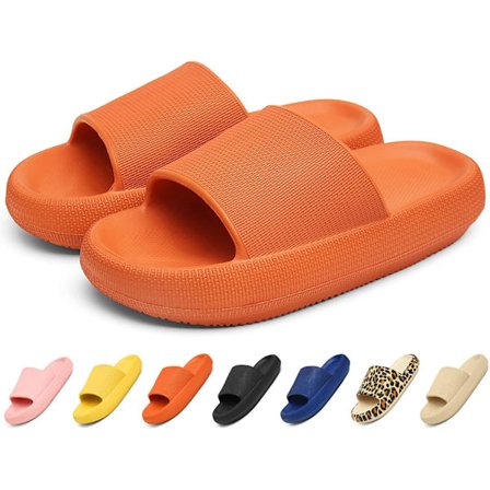 Oransje farge tøfler lysbilder menn kvinner dusj lysbilder sklisikker Sl