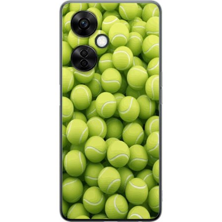 Kompatibel Mobilcover til OnePlus OnePlus Nord CE3 Mønster af grønne tennisbolde i høj detalje, sporty motiv med gentagende tekstur og stærke farv