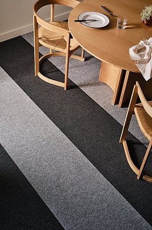 Jotex - Tekstilfliser Med 20-pak Mørkegrå - SIERRA - Køb Tæppefliser hos Jotex