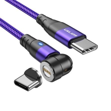 3 in 1 PD 60W magneettikaapeli 3A pikalataus tyypistä C tyyppiin C Micro USB Data LED laturiin 8-pin kaapeli puhelimeen
