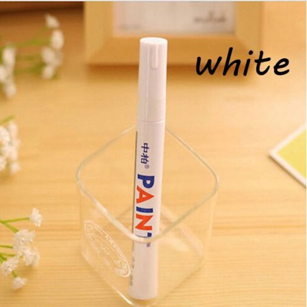 Målarpenna Vattentät Permanent VIT - on stock