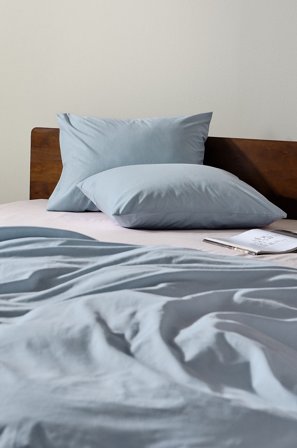 Jotex - Percale Putevar 2-pk - Økologisk Tåkeblå - ZACK - Kjøp Putevar hos Jotex