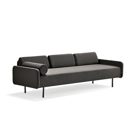 Sofa TRENDY, 3-Sitzer, Textilbezug braun