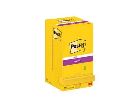 Post-it Notes SS 76x76mm neongul - Lyreco - Kontorsmaterial - Notes och Post-It - Notes - Extra sticky
