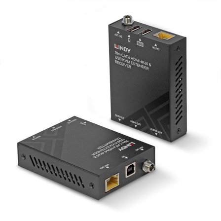 Lindy 70m Cat.6 HDMI 4K60 USB & Audio KVM Extender