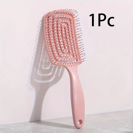 Stilig Spiss Hårbørste - Perfekt for Vått eller Tørt Hårstyling, Glatter Ut Alle Hårtyper - Ergonomisk Håndtak, Rosa