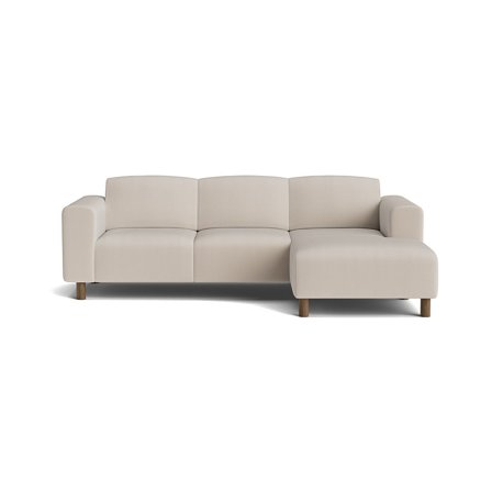Toledo chaiselong sofa, højrevendt - Lisboa Beige - 238x152x78 - Sofa, chaiselong