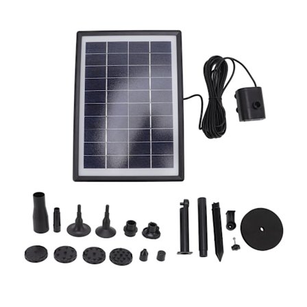 10V 7W Solcellefontenepumpe Fuglebad Hage Miniatyr Delt Fontene Utendørs Basseng Fuglemater