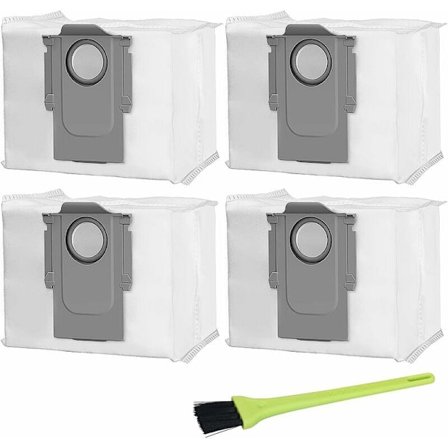 4 st dammsugarpåsar för Roborock Roborock S7 MaxV Ultra /S7 pro Ultra/ Q7 Max+/Q7 Max+ Plus/ Q7 Max / Q5+, dammsugartillbehör för--