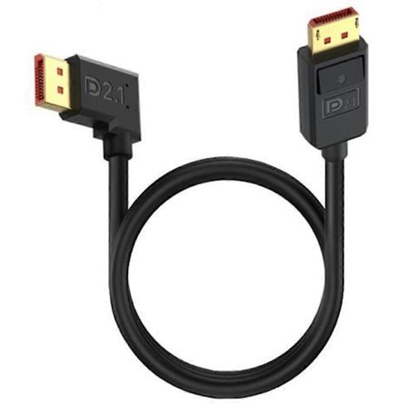 50 cm DisplayPort 2.1 till Höger Vinklad DP2.1 Förlängningskabel 54 Gbps 16K 30 Hz Videosladd