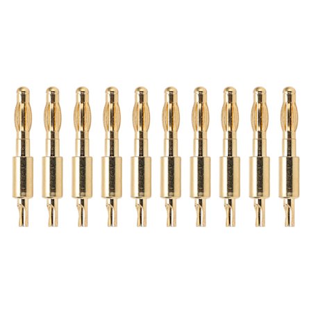 10 kpl 4 mm:n banaaniliitin kullattu juotosadapteri tee-se-itse sähkötestaukseen