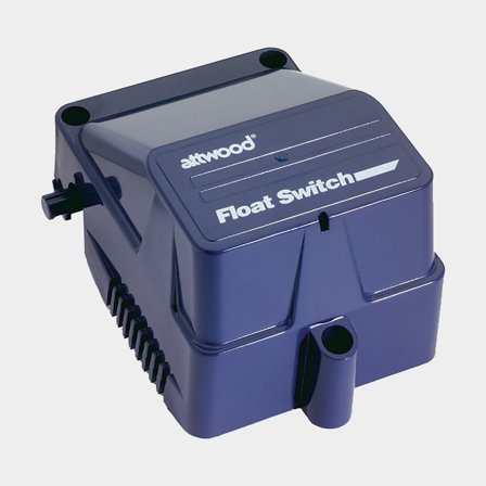 Niveauføler til elektrisk lænsepumpe Attwood, 12/24 V, 12/6.0 A + aftagelig kappe