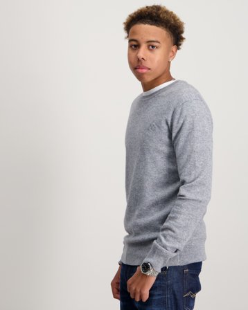 MAGGIORE Cashmere Blend Knit Crewneck Grau Pullover Jungen - Kids Brand Store