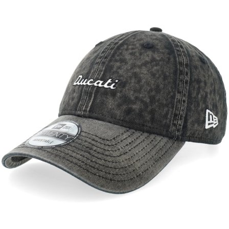 New Era - Motor Zwart unconstructed Cap - Ducati Scrambler 9TWENTY Black Dad Cap @ Hatstore
