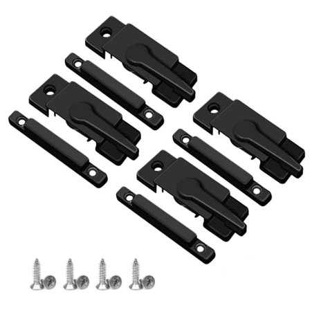 4-pak vinduesrammelåse Vinyl