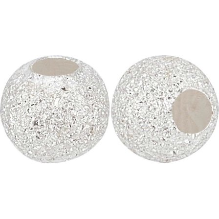 26 stk./eske 925 Sterling Sølv Teksturerte Runde Avstandsperler Metallisk Glitrende Stjerneklare Små Runde Avstandsperler Øredobber Smykkefunn 