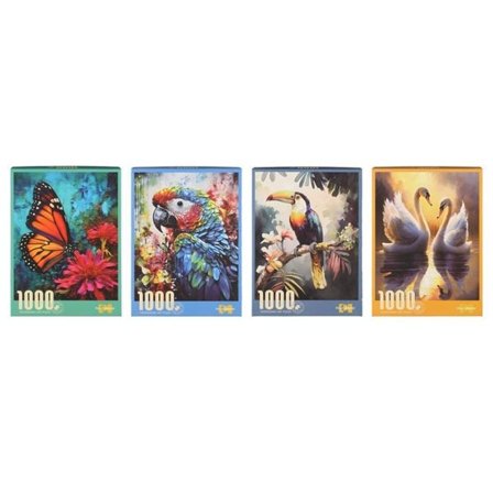 Pussel 1000 bitar med tropiska djurmotiv