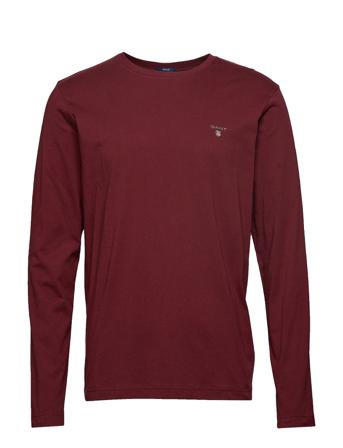 Original Ls T-Shirt T-shirts Long-sleeved Punainen GANT