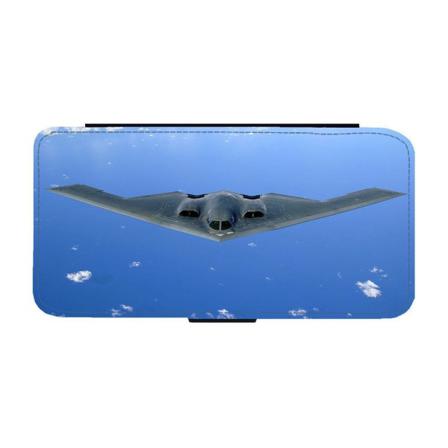 B-2 Spirit Smygande Bombplan Iphone 14 Plånboksfodral Multifärg
