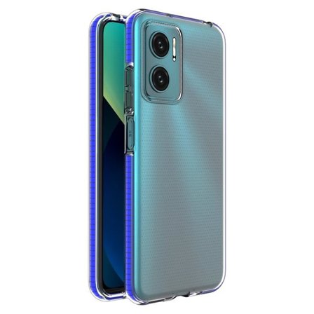 Vårdeksel geldeksel med en farget ramme for Xiaomi Redmi 10 mørkeblå