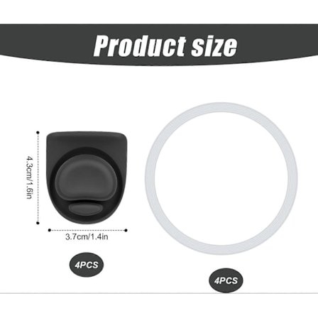 8 stk. Flaske Forseglingsring & Udskiftningsprop til Owala FreeSip, Silikone O-ring