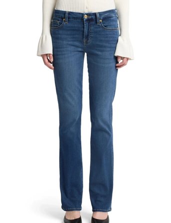 7 For All Mankind Kimmie Straight Duchess - Blue - 25 x 33