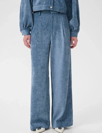 Gestuz Gzvally Hw Wide Pants - Blue - 42