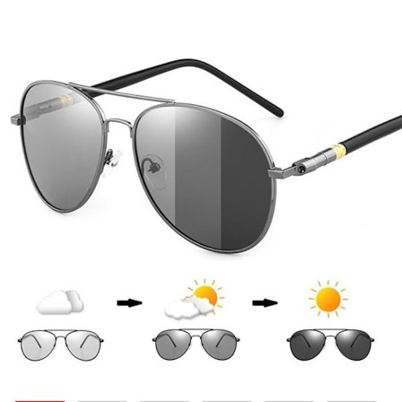 Farveskiftende polariserede solbriller