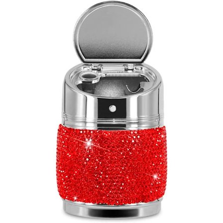 Bærbar Blå LED Lys Bilstøvsuger, Røgfri