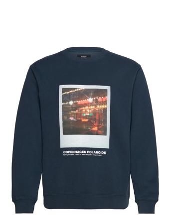 Standard Crew Poloroide Sweat Tops Sweat-shirts & Hoodies Sweat-shirts Navy Mads Nørgaard