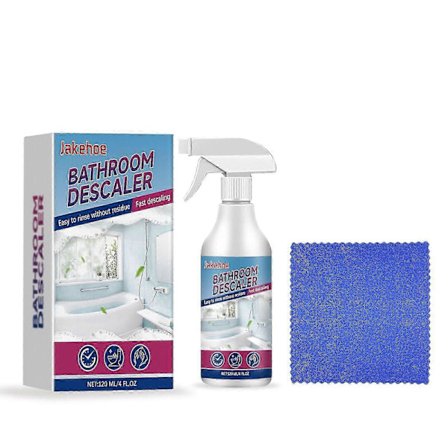 Tehokas kylpyhuoneen kalkinpoistoaine - tahrojen ja kalkin poistoaine lasille, laatoille ja hanoille | Kovan veden ja saippuajäämien puhdistusaine 